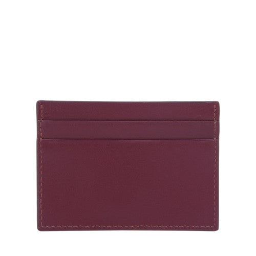 Back view of Curatelier self-manufactured collection of handmade genuine leather cardholder wallet with two back slots.