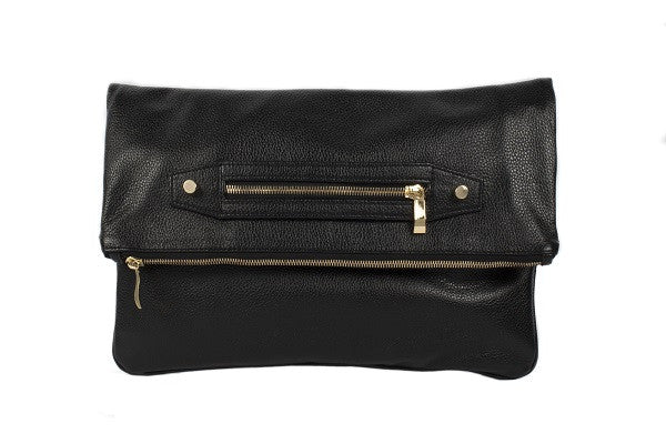 Black leather hotsell fold over purse