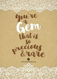 Curatelier Encouragement Postcards To Brighten Your Day Design 3 (Front View)