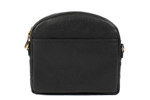 Velvet By Fridays On Curatelier Kate Genuine Calf Leather Ladies' Shoulder Bag in Black (Back View Without Strap)