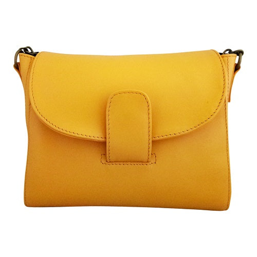 Sling Bag Genuine Leather Harper | Mustard