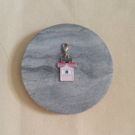 Curatelier "Sweet Fragrance" Perfume Bottle Silver Plating Soft Enamel Pendant Charm