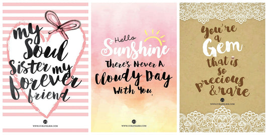 Curatelier Encouragement Postcards To Brighten Your Day (Front View)